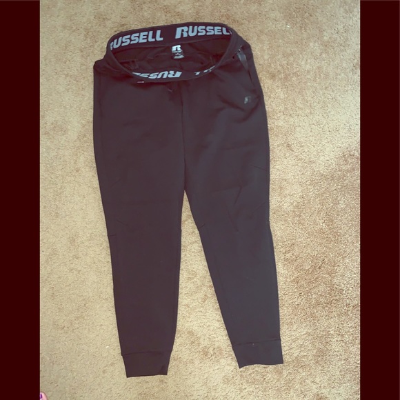 Russell Athletic Other - Unisex black fleece M/L joggers drawstring